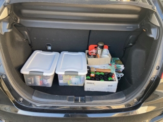 Food items remain in the car at the airport