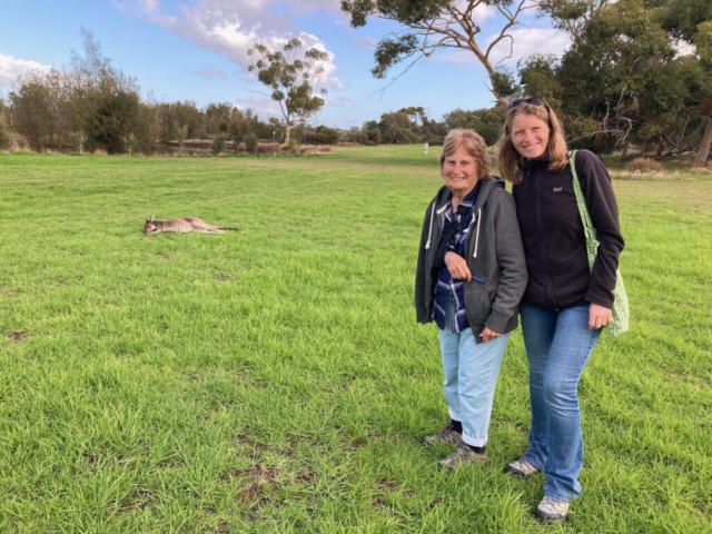 CC and her mum found a kangaroo