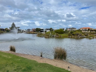 Lake in Rotary Reserve - just behind where we were staying