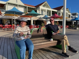 PB and CC's mum enjoy ice-cream in Rocko