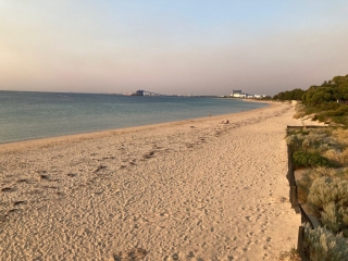 Rockingham Beach looking towards Kwinana