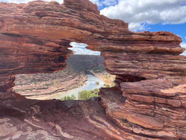 The famous view through Nature's Window