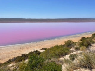 Another view of the Pink Lake at Port Gregory