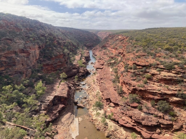 View over the gorge from Z Bend Lookout