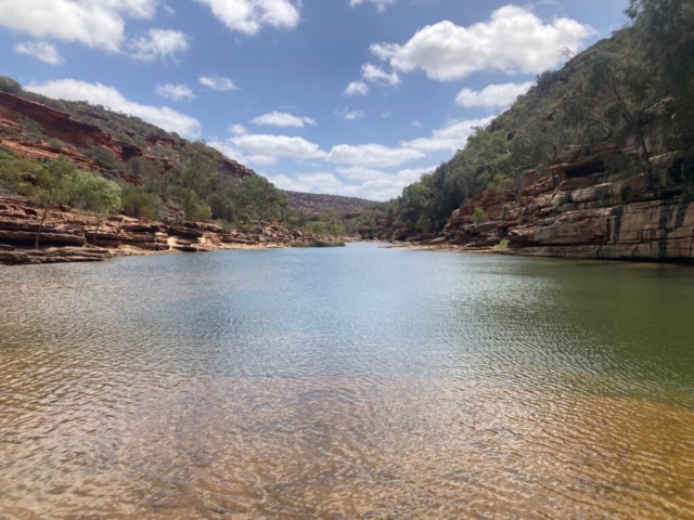 The river at the bottom of the Four Ways trail