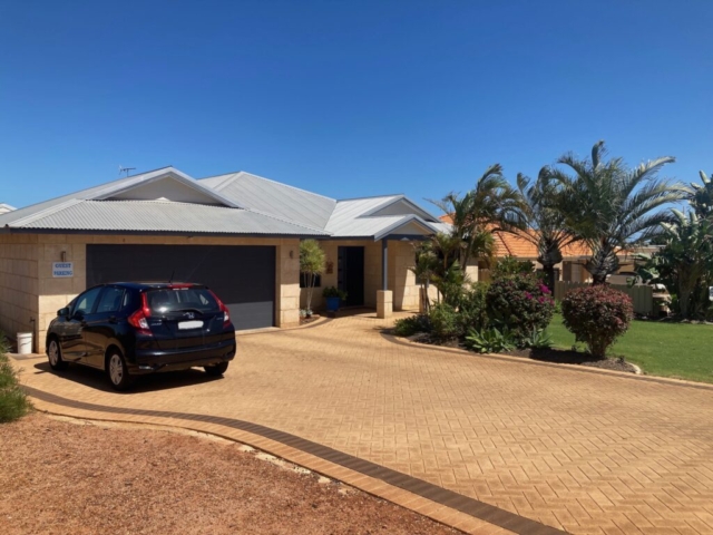 Parked outside our place in Kalbarri