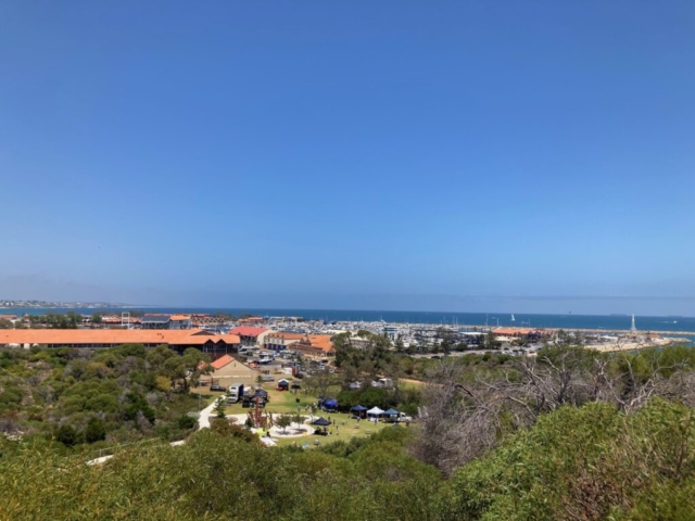 Looking down over Hillarys Boat Harbour