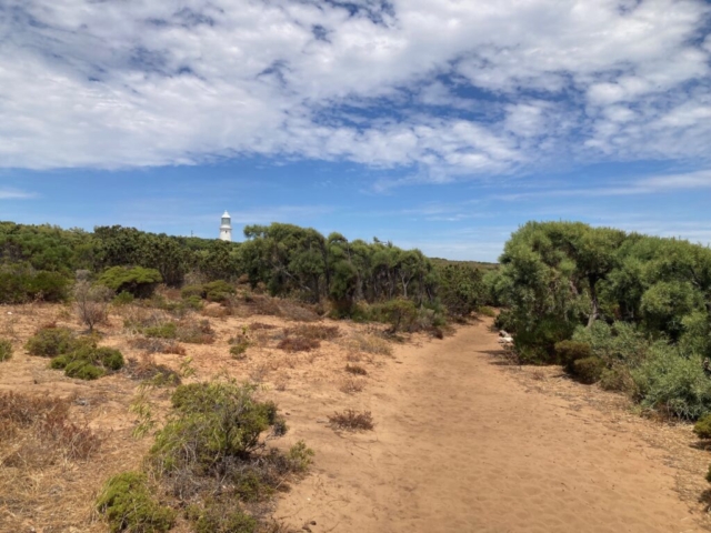 Cape Naturaliste Lighthouse in the distance