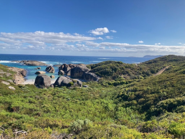 On the trail overlooking Elephant Rocks