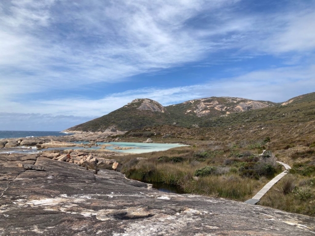 Coastal scenery on the trail