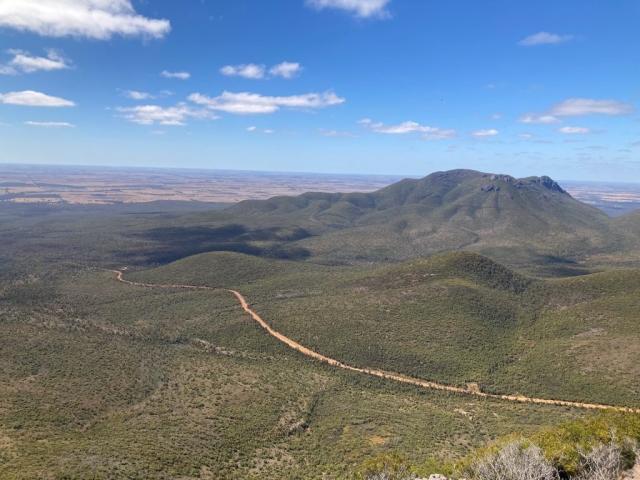 View across the National Park to where it meets farmland