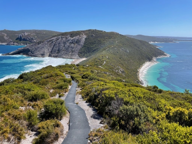 The view back towards Frenchman Bay