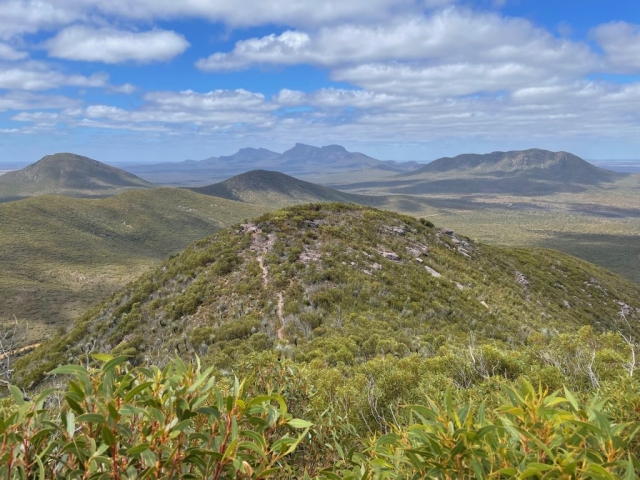 There were some ups and downs on the Mount Hassell Trail