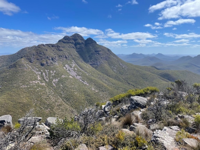 View of Mount Toolbrunup from the end of the trail