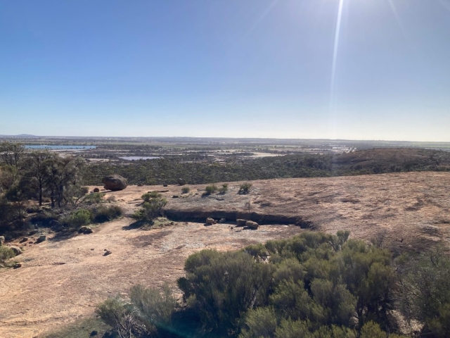 On top of Wave Rock