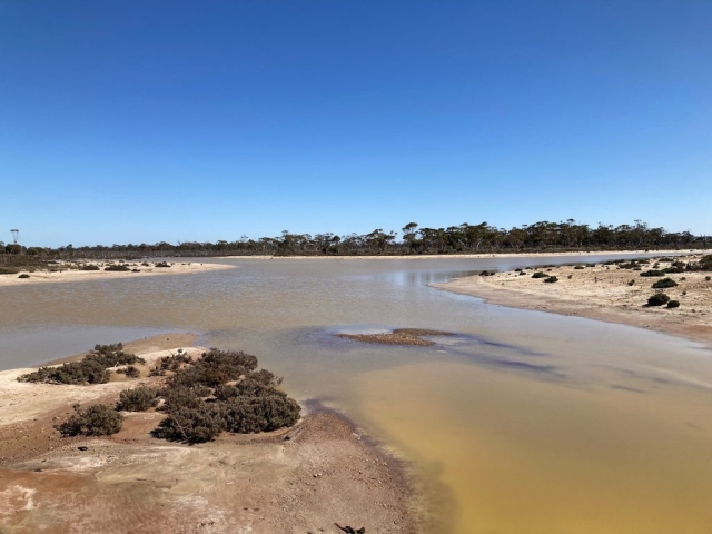 Lake on the Wave Rock walk circuit