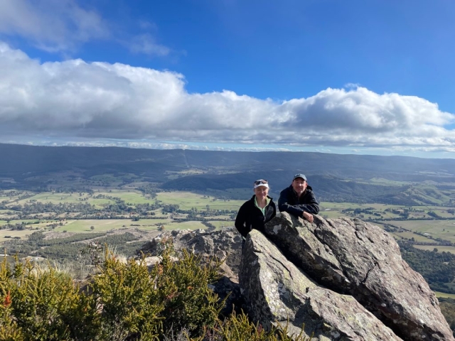 PB and LB on Little Cathedral Peak