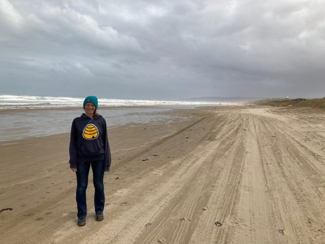 CC on Goolwa Beach