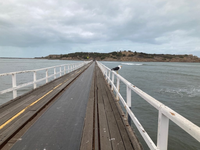 The causeway to Granite Island