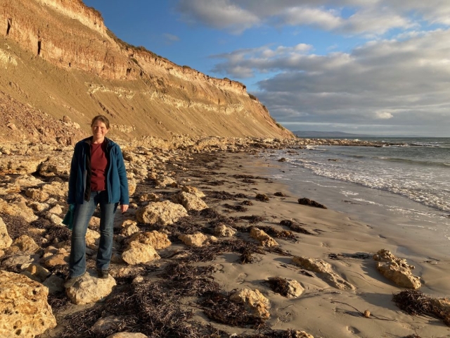 CC at the cliffs on Aldinga Beach