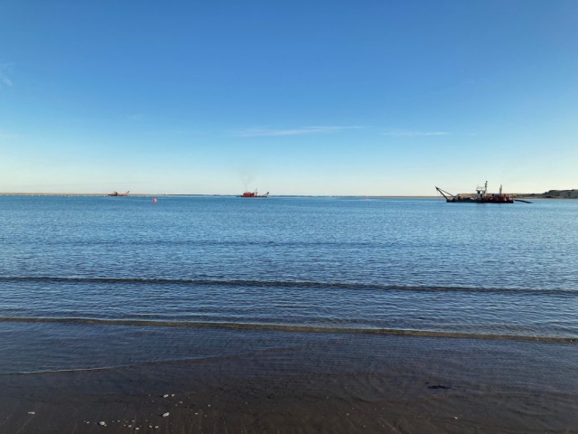 The mouth of the Murray River