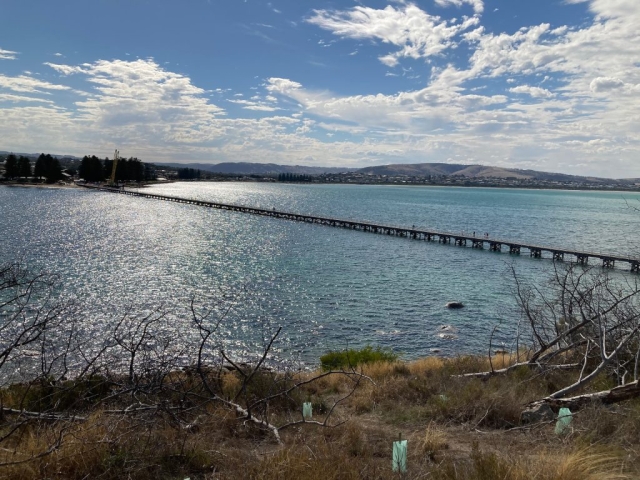 Looking back to the mainland from Granite Island