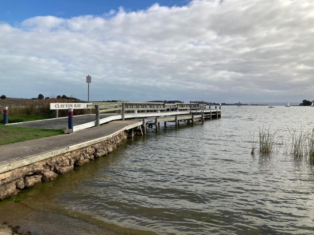 Start of the walk at Clayton Bay