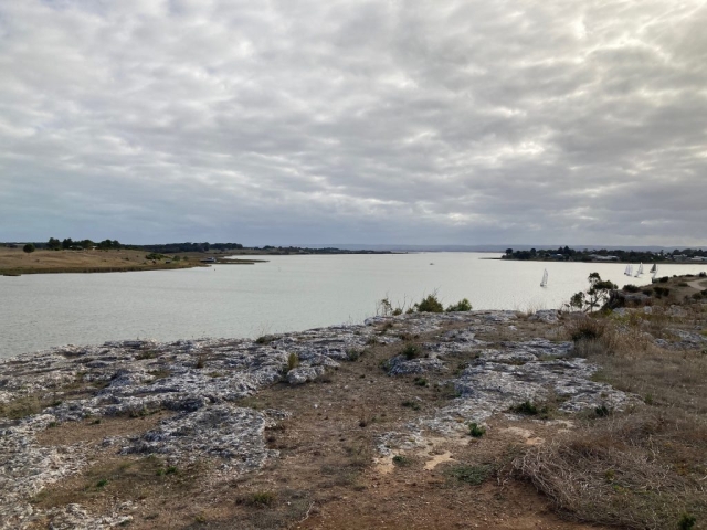 Looking towards Hindmarsh Island from Clayton Bay