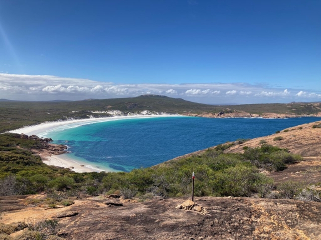 View back down the trail towards Thistle Cove