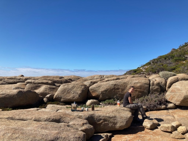 Coffee stop near Twilight Cove