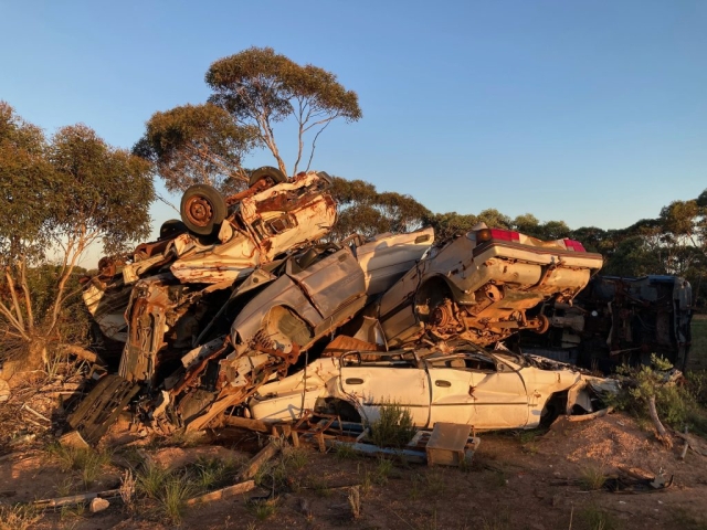 This is what happens to old cars in Cocklebiddy