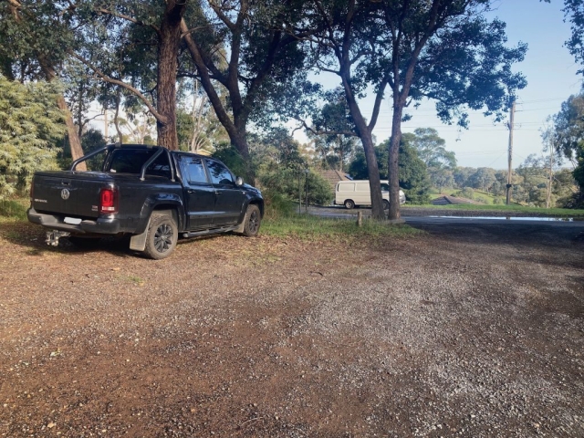 LB's mighty truck at the start of the walk