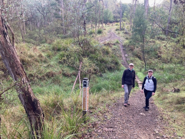 CC and LB on the trail