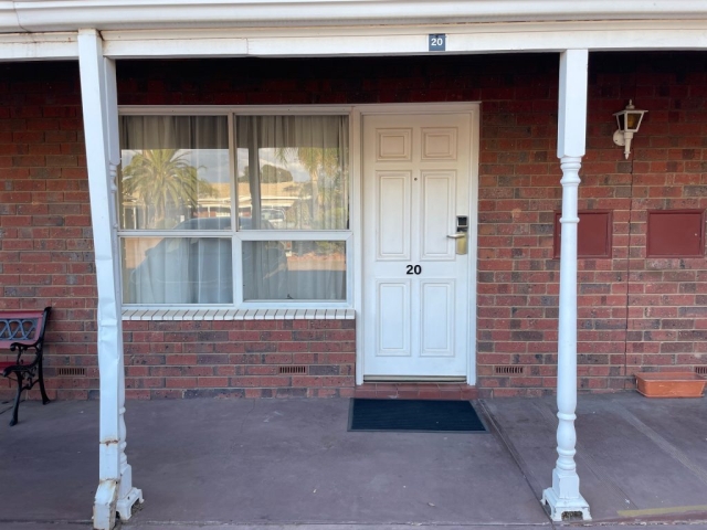 Entrance to our room in Port Pirie