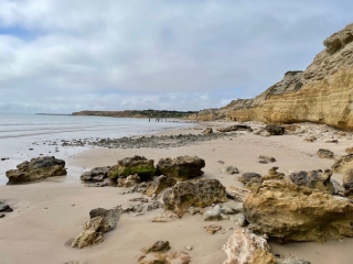 View from the far south side of Port Willunga Beach