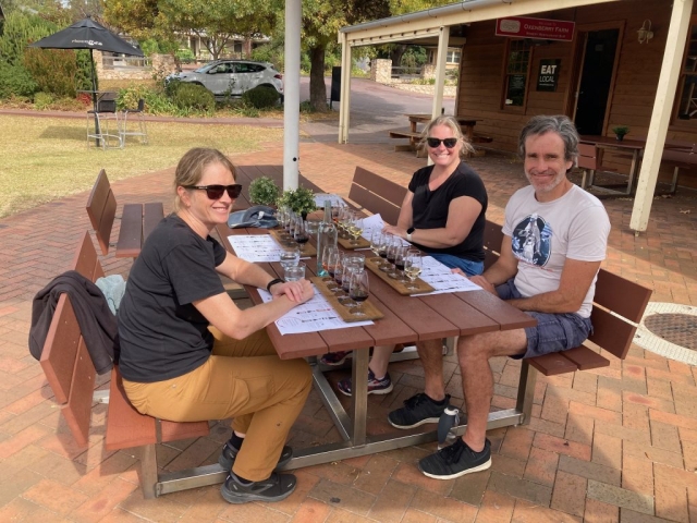 Wine tasting at Oxenberry Farm, McLaren Vale