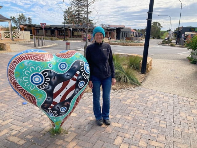 CC with the Mclaren Vale 'heart'