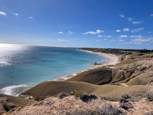 View from the cliffs behind Port Willunga Beach