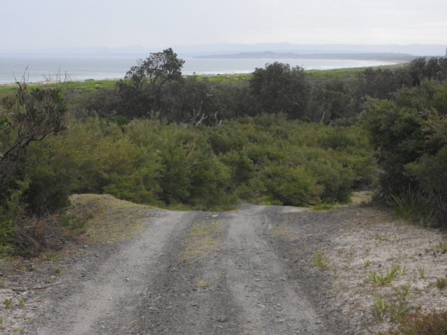 The track to Cave Beach and Bherwerre Beach