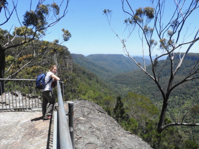 CC at a lookout on the Eastern Rim walk