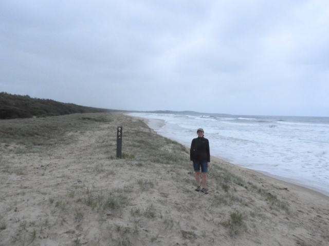 CC on the sand dune trail