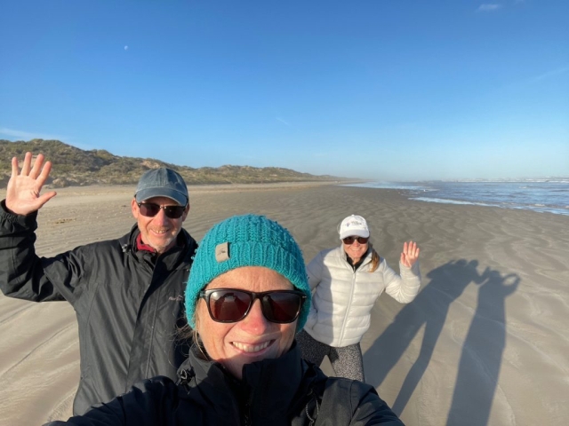 Here we are on Goolwa Beach