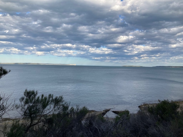 View of Jervis Bay heads from near Hyams Beach