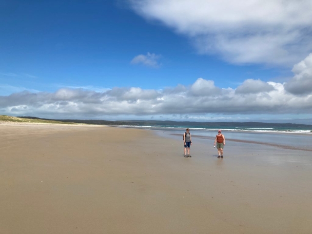 CC and JH on Bherwerre Beach