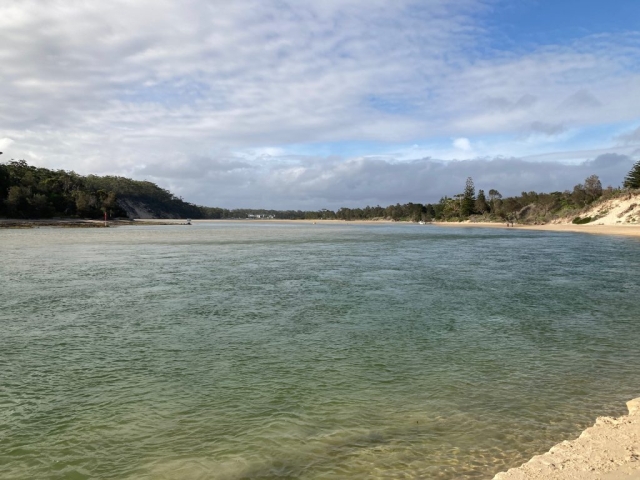 Where Bherwerre Beach meets Sussex Inlet