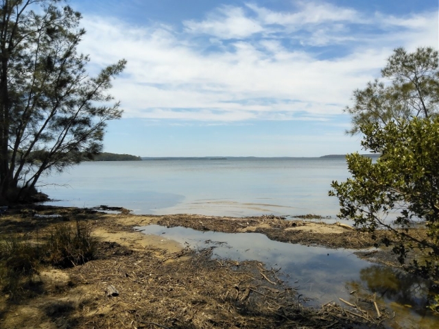 St Georges Basin as seen from the suburb of Basin View