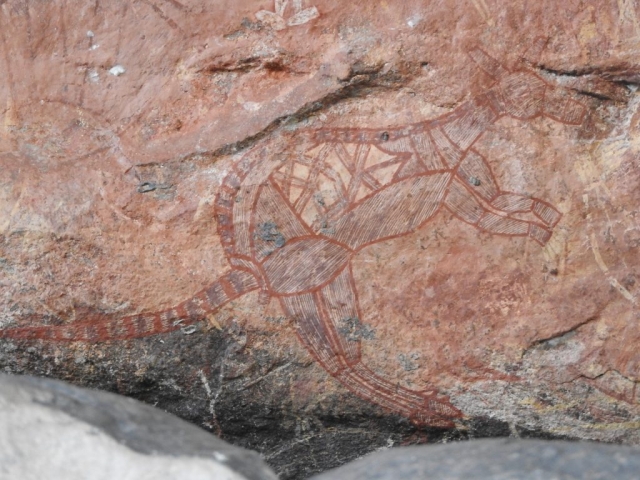 Kangaroo rock art