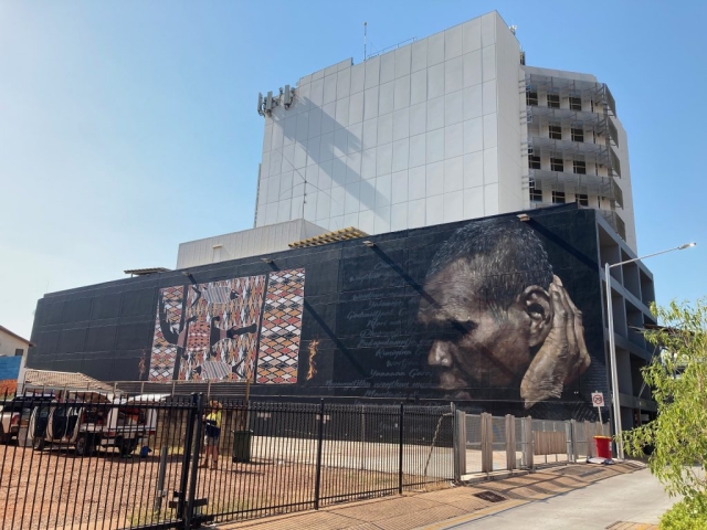 Street art in Darwin CBD