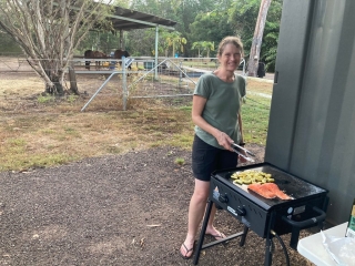 CC at the barbecue