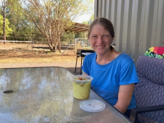 CC with a takeaway Laksa